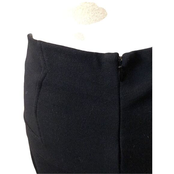 Diane von Furstenburg  black wool silk blend a line midi skirt size 8 - Picture 7 of 8
